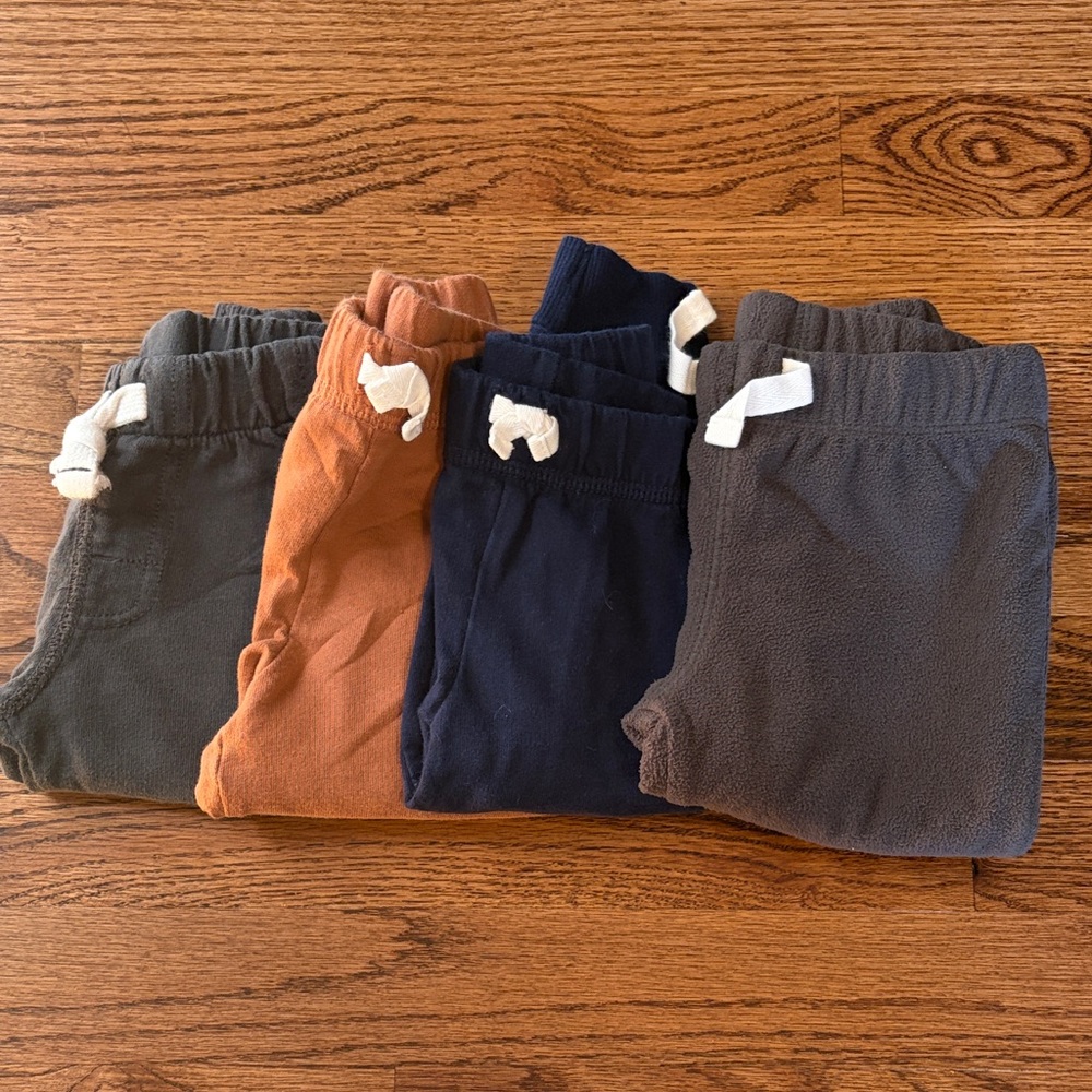 Carter’s pants Set - Black, Brown, Blue, Gray - 4 PACK!